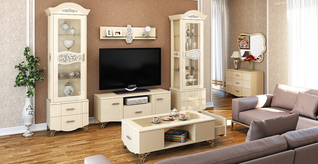Full elfenbendesign med mjuka möbler