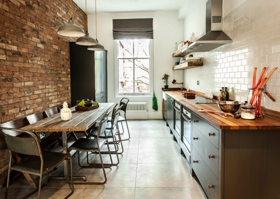 Bucătăria pe podea: 150+ Fotografiile din secrete de design frumos
