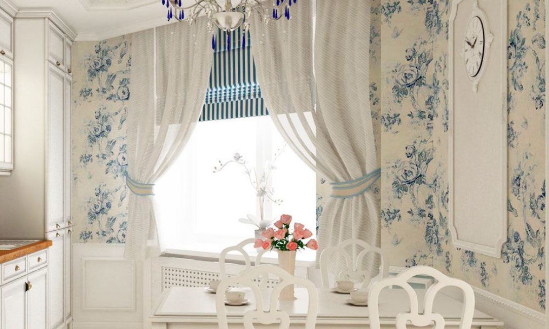 Curtains to match the kitchen