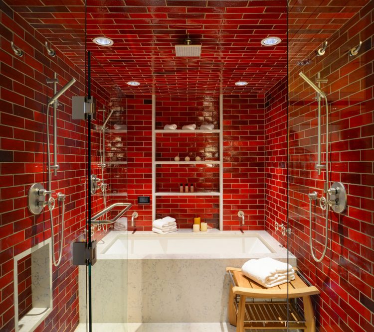 Modisches Baddesign ohne WC (+100 Fotos) - Schönheit kombiniert mit Komfort