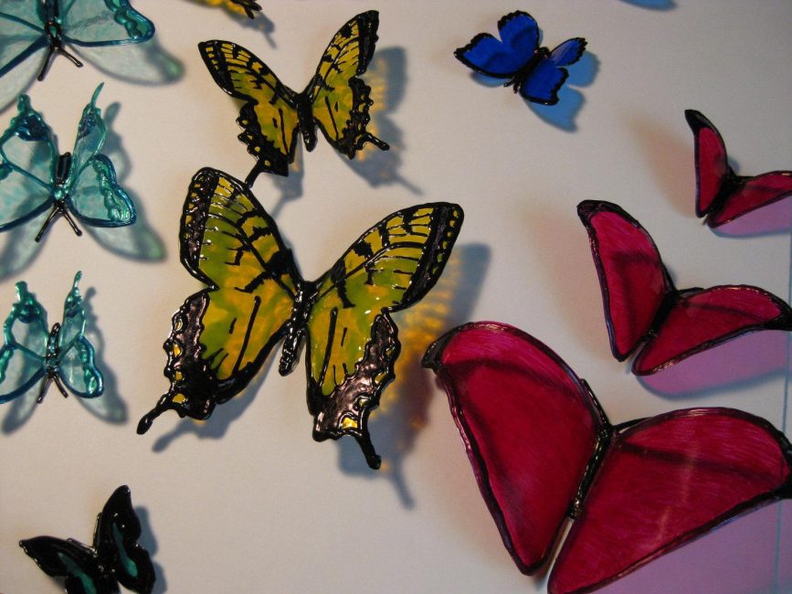 Vlinders om de site te versieren