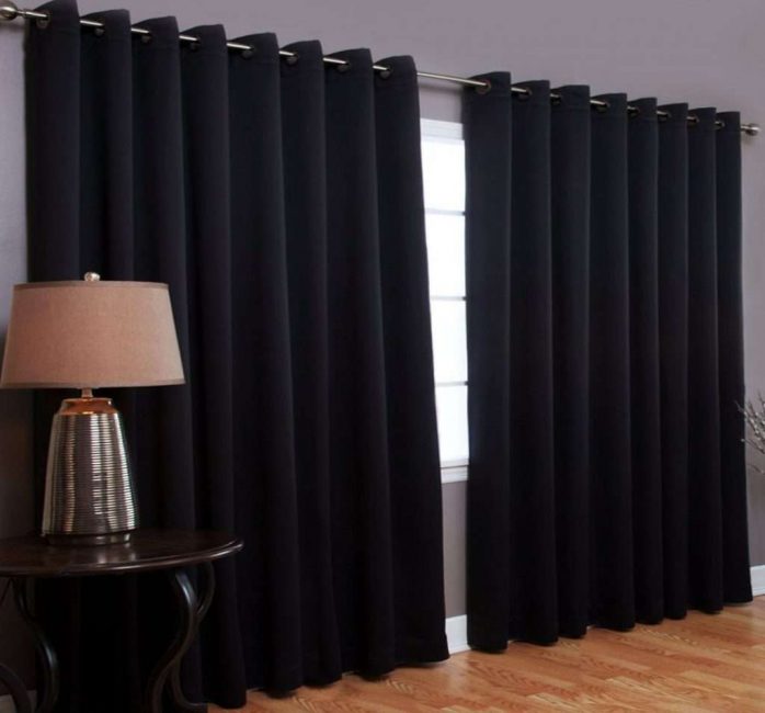 Blackout curtains for the living room