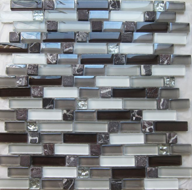 Glass tile for bathroom