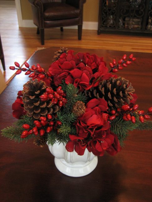 New Year's bouquet for interior decoration