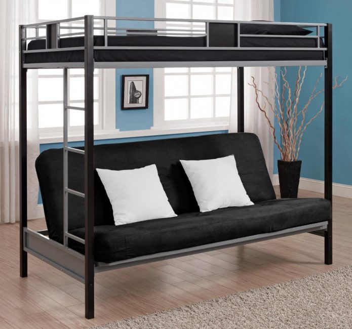 Bunk Bed With Sofa Down 90 Photos, Bunk Bed With Sofa Under