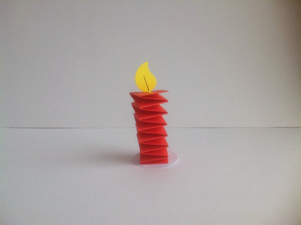 Paper Candle for New Year's mood