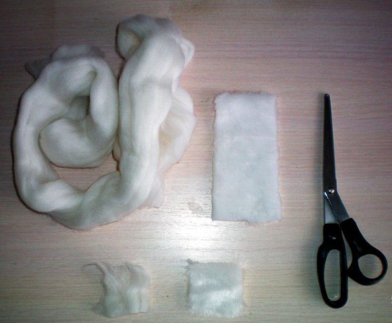 Use pêlo falso branco para artesanato