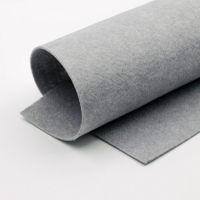 Gray felt for the main part of crafts