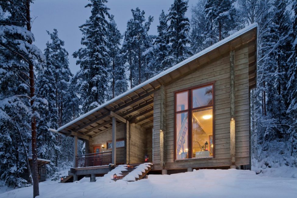 Kompaktes Haus mit guter Wärmedämmung