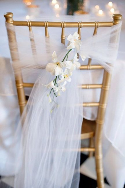 Bride stol dekoration