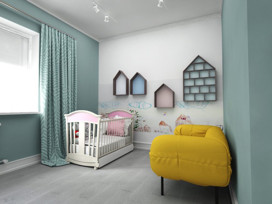 This style is great for decorating children's rooms.