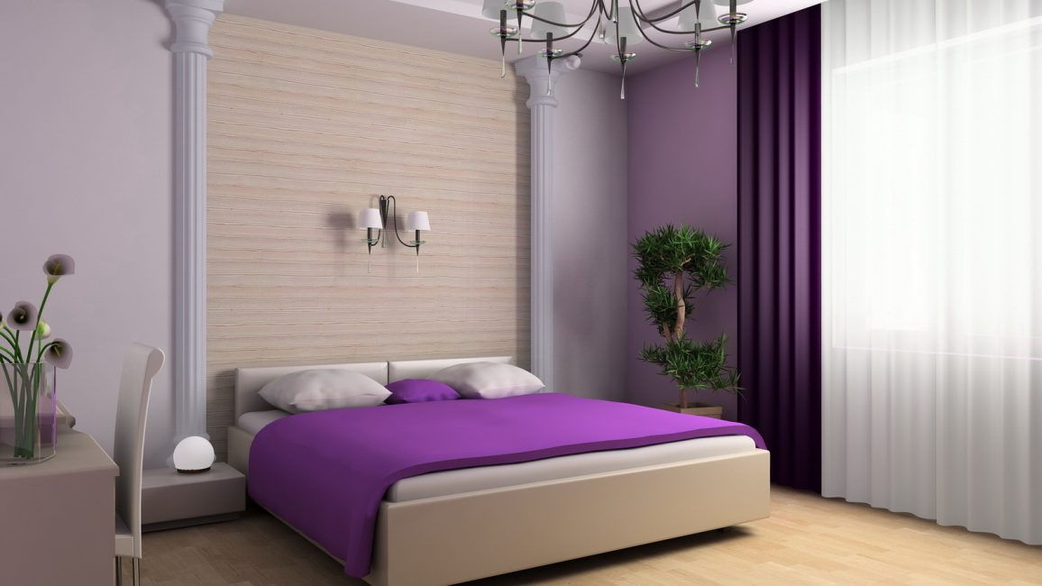 Fashionable look of wall decoration - it is the coloring that transforms the interior.