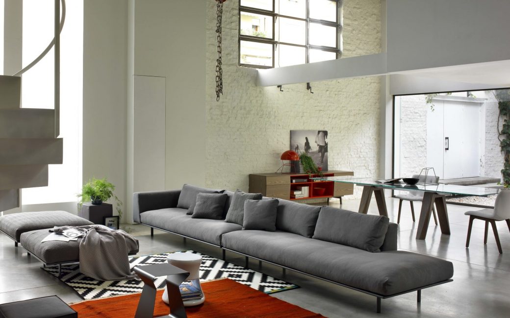 Loft style in the living room