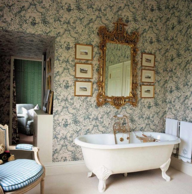 Badezimmer im französischen Stil