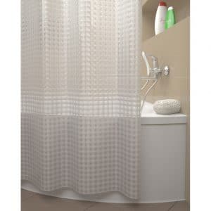 La elección de las cortinas en el baño: 175+ (foto) para su diseño (tela, plástico, vidrio)