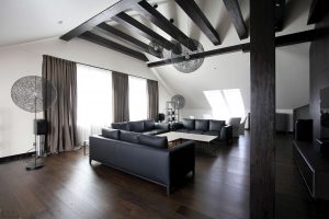 Стилно, комфортно и красота (170+ снимки): интериор в черно и бяло (хол, спалня, кухня)