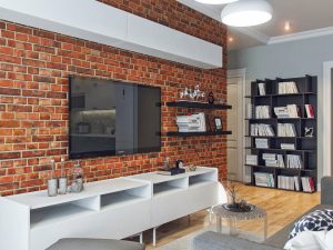 Mur de briques à l'intérieur - Une façon spectaculaire de transformer votre maison (260+ Photos). La combinaison dans le salon, dans la cuisine, dans la chambre