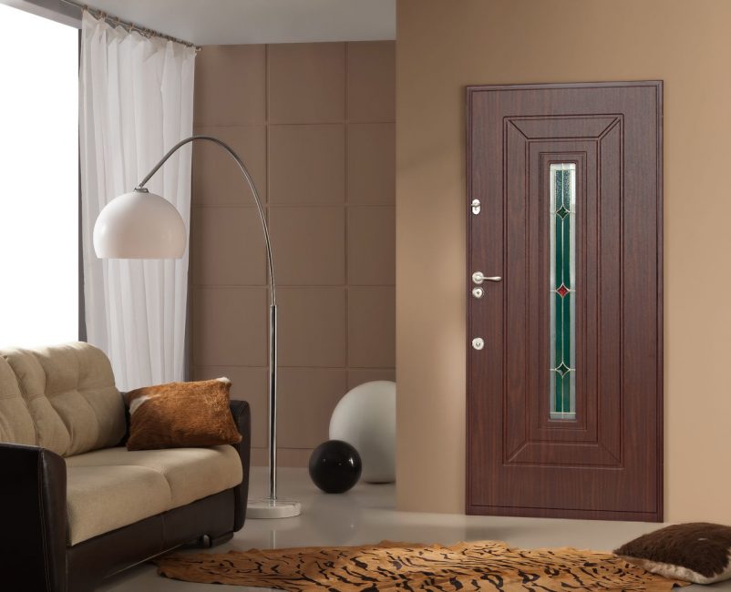 Doors with glass look much better than doors with solid canvas.