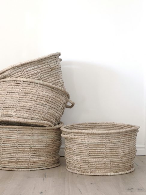 Wicker basket will be the highlight of the room