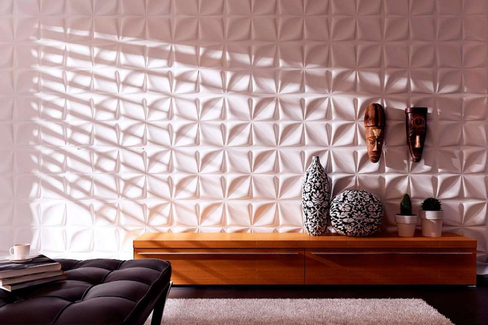 3d panels on the wall