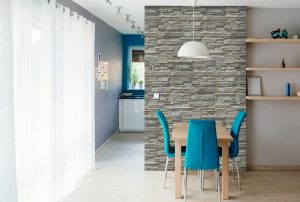 Gips tegels voor binnenhuisdecoratie: 160+ foto (onder de steen, onder de baksteen) voor heldere zelfexpressie