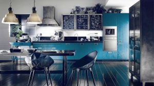 नीली रसोई डिजाइन: किस शैली से संपर्क करें? 170 + अविश्वसनीय आंतरिक संयोजन की तस्वीरें