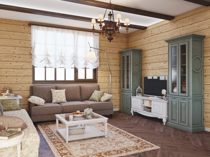Sala de estar estilo clássico