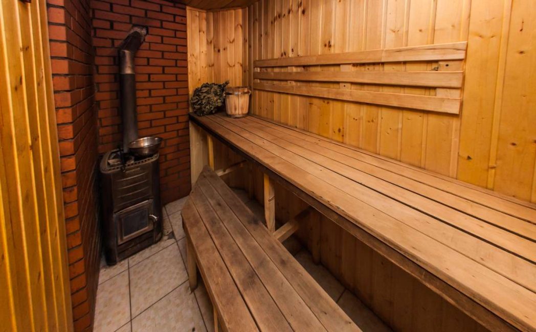 Traditional Russian steam room