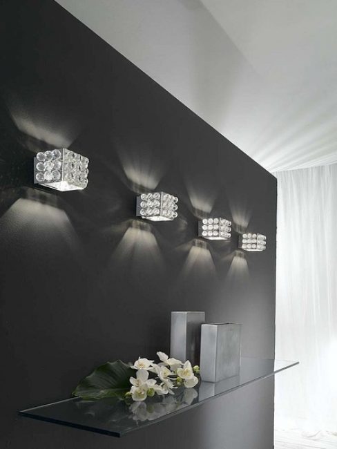 Recently, sconces have become popular.