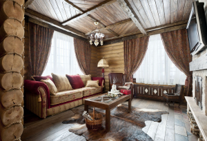 Teto de madeira com vigas decorativas: 165+ (Foto) design e decoração