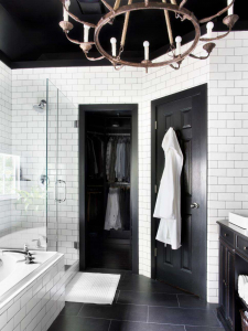 Trend di pedalaman bilik mandi hitam - 250+ (Foto) fesyen trend