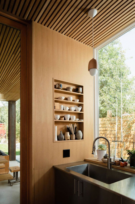Interior dapur dengan niche: Kami menghias ruang dapur dengan betul (di dinding, di bawah tingkap, di sudut)