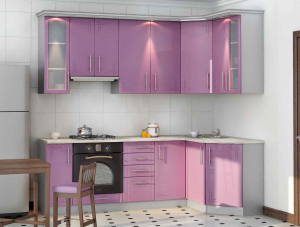 Cozinha Violeta: um espírito fascinante ou aura de paz? 170+ (fotos) para design de interiores impecável