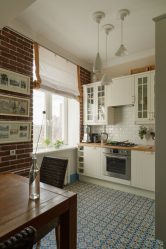 Azulejos de cocina en el piso: más de 150 fotos de los secretos del hermoso diseño