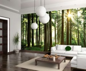 Hoe je een 3d-fotobehang aan de muur kunt bekijken: 225+ Foto's met ongelooflijke interieurs