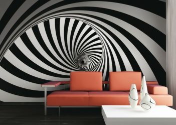 How to look 3d photo wallpaper on the wall: 225+ Photos of incredible interiors
