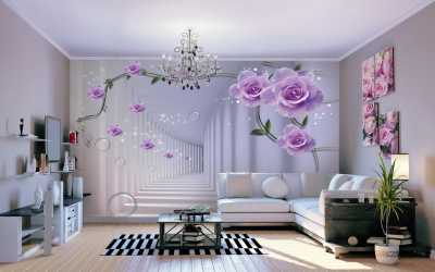 How to look 3d photo wallpaper on the wall: 225+ Photos of incredible interiors