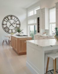 The clock in the kitchen - Wall models for creating comfort (135+ Photos). Large and Original do-it-yourself options