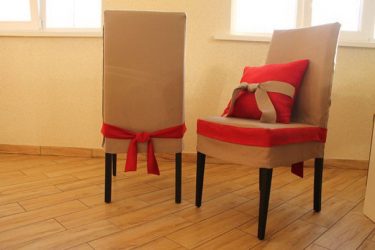 Как да шият покривки върху столовете със собствените си ръце (135+ снимки) - Прости и бързи работилници
