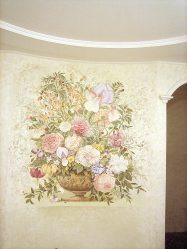Interieur decoratieve wanden (220 + foto's): gips, behang, schilderij