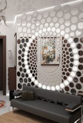 Вътрешни декоративни стени (220+ снимки): мазилка, тапети, живопис