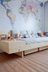 เตียงไม้เป็นวิธีการปรับปรุงความเป็นอยู่ที่ดีขึ้น Kids, bunk, double - คุณสมบัติการใช้งานและตัวเลือก