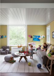 부드러운 소파가있는 어린이 방 설계하기 : 어떻게 그리고 어디에 놓아야합니까?
