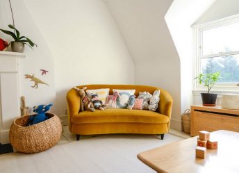 Gestalten Sie ein Kinderzimmer mit einem weichen Sofa: Wie und wo soll ich es platzieren?