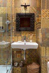 Diseño del baño en una casa de madera (más de 200 fotos): decoración de bricolaje (techo, piso, paredes)