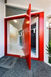 Puertas con inserciones de vidrio: 180+ (foto) de plástico, madera y aluminio (entrada, interior, cupé)