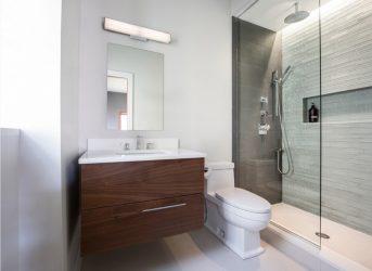 Vilka dörrar till toaletten och badrummet är bättre? 170 Alternativ för ditt val (glas, plast, glidning)