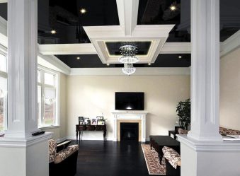 Salonda iki seviyeli tavanlar: Malzemeler, ilginç kombinasyonlar, tasarım fikirleri (135+ Fotoğraf)