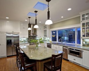 Ongelooflijke erkerramen in de keuken - Art of Design (115+ foto's van interieurs)