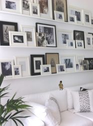 كيفية تعليق الصور على الحائط جميلة ومبتكرة (170+ صور)؟ الأفكار الإبداعية لهجات مشرقة